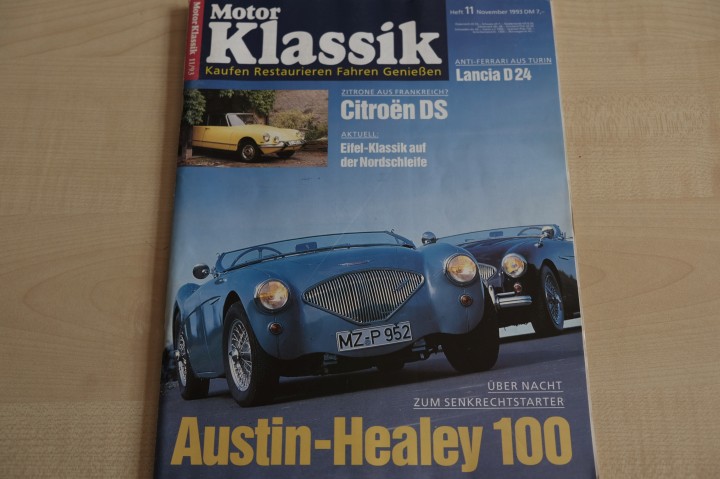 Deckblatt Motor Klassik (11/1993)